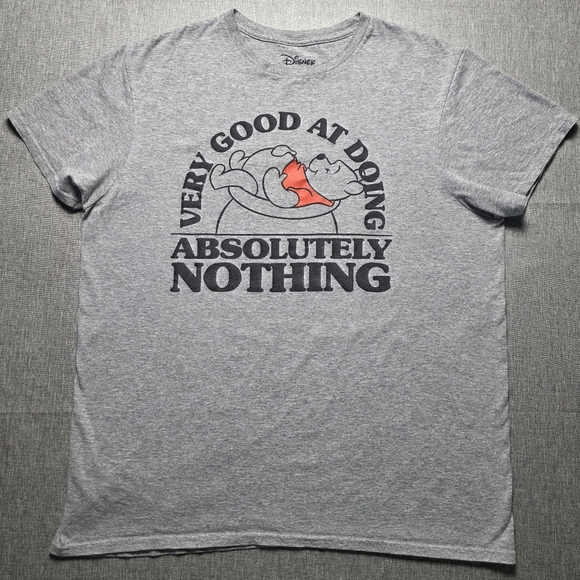 Disney Winnie the Pooh "Good at Doing Absolutely Nothing" T-Shirt Men's Size L - Picture 4 of 5